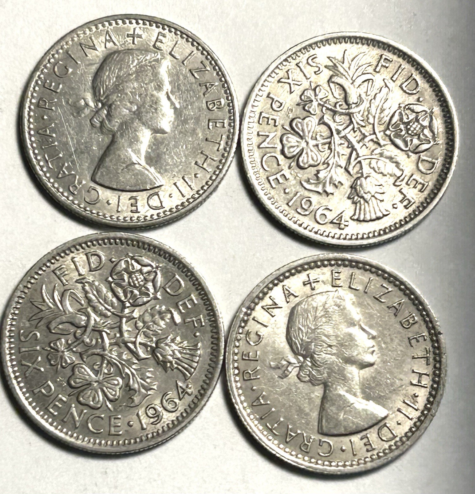 1964 Great Britain 6 Six pence. Very High Grade. Wedding Coin. Combined Shipping 1964 Great Britain 6 Six pence. Very High Grade. Wedding Coin. Combined Shipping