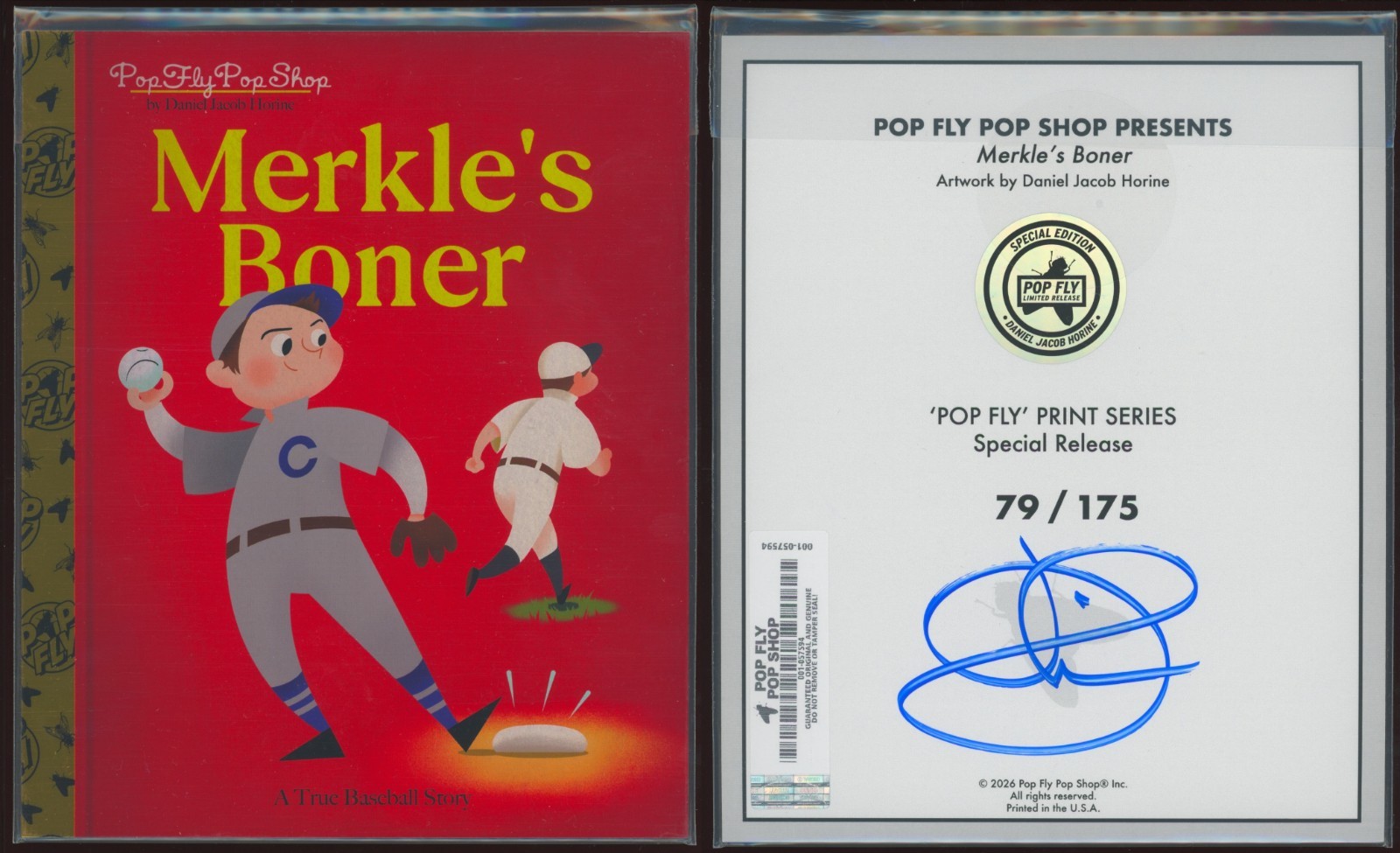 Merkle's Boner - Baseball Golden Book - Pop Fly Shop Art Print - Daniel J Horine