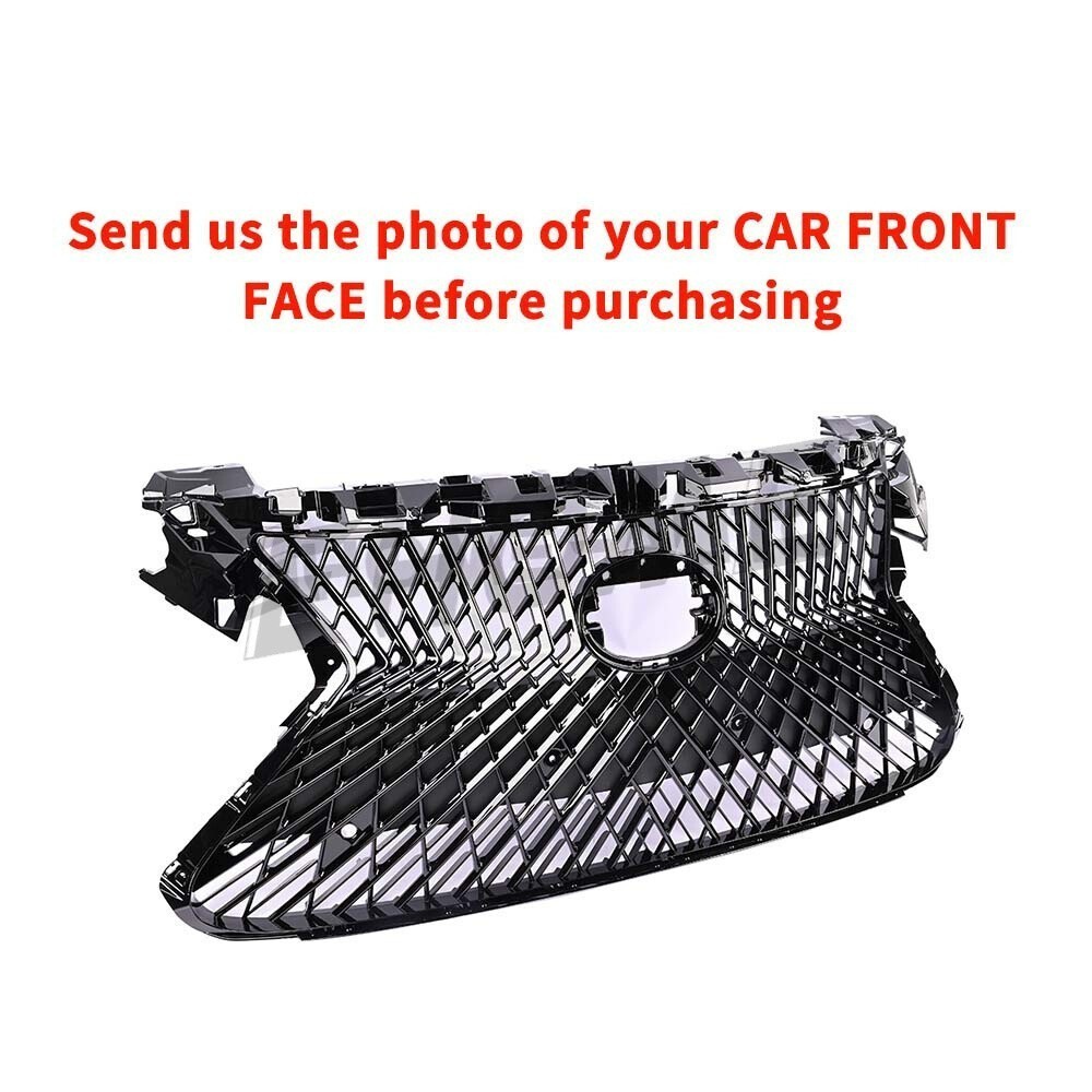 For Lexus ES300H ES350 2016 2017 2018 Front Upper Grille LS Style Gloss Black