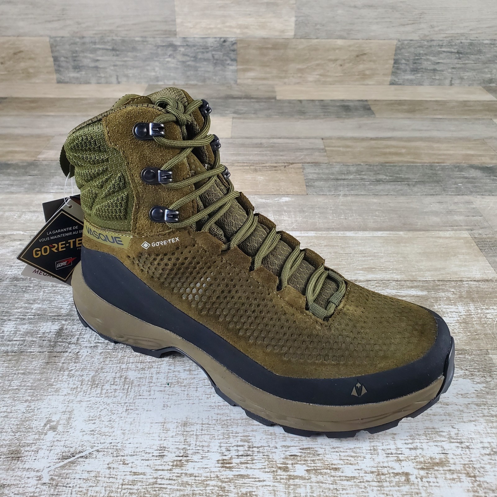 Vasque Torre AT GTX Men Hiking Shoe Sz 7.5 Dark Olive Lace Up Mid Top Waterproof Vasque Torre AT GTX Men Hiking Shoe Sz 7.5 Dark Olive Lace Up Mid Top Waterproof