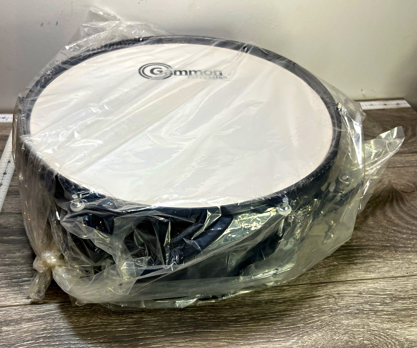 Gammon Black Wood Percussion Drum Set Snare Drum