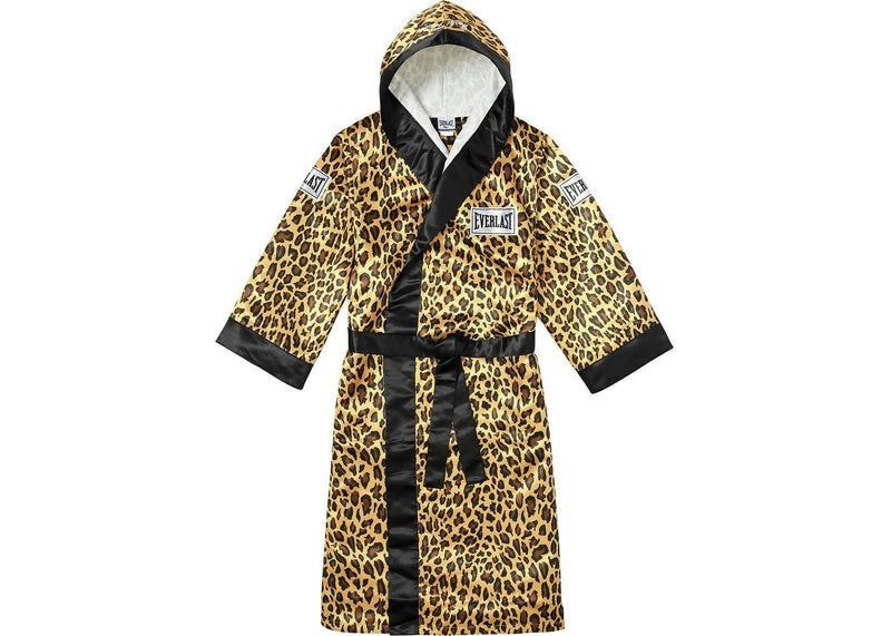 Everlast Boxing Robe Supreme In Leopard  Premium Satin For boxing Wear