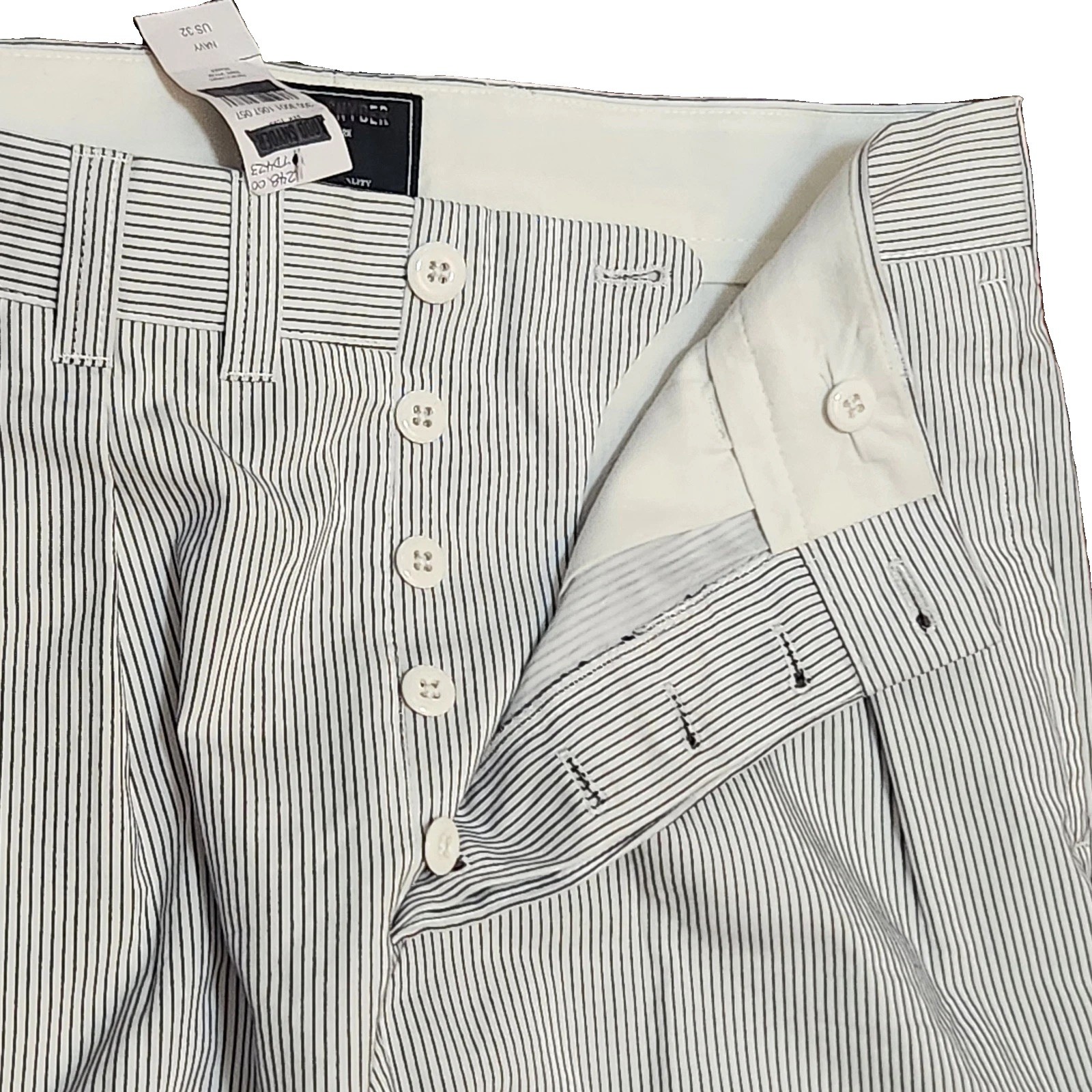 NWT Todd Snyder Mens 34x29 Navy Corded Stripe Officer Trouser Pleated Wide Baggy NWT Todd Snyder Mens 34x29 Navy Corded Stripe Officer Trouser Pleated Wide Baggy