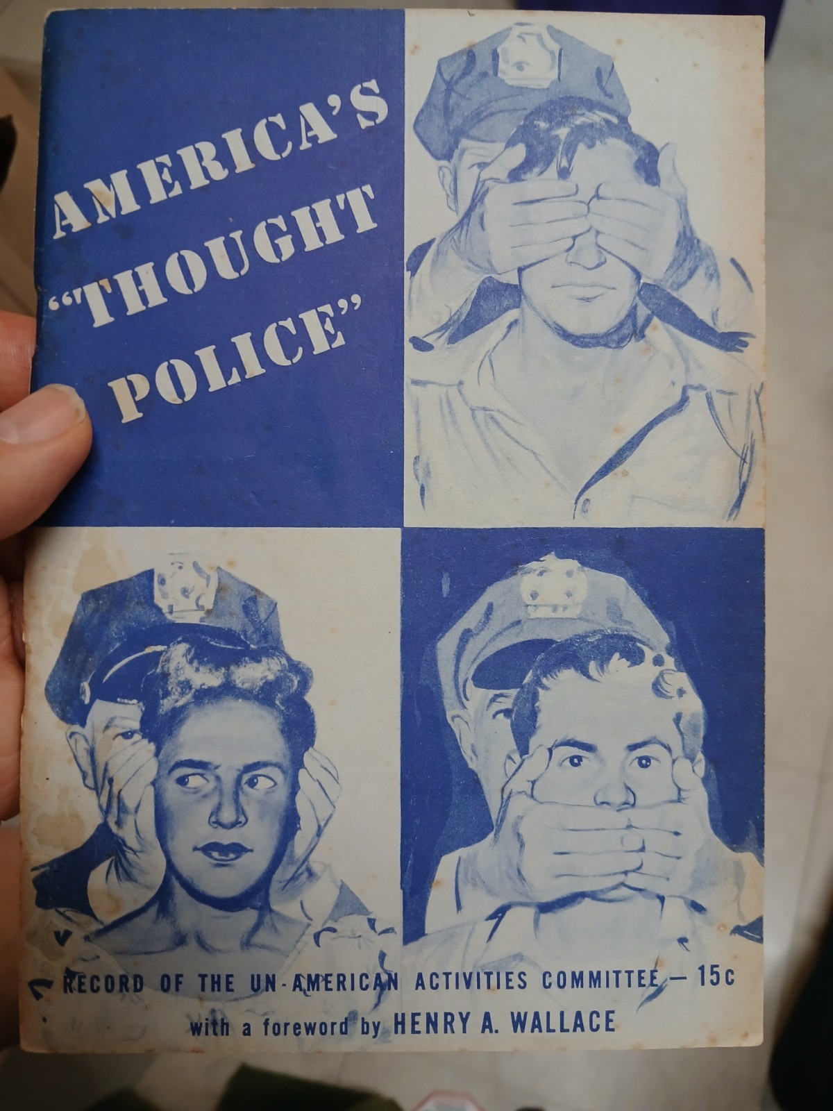 America\'s Thought Police, forward Henry A Wallace anti HUAC RARE 1947 first ed America\'s Thought Police, forward Henry A Wallace anti HUAC RARE 1947 first ed