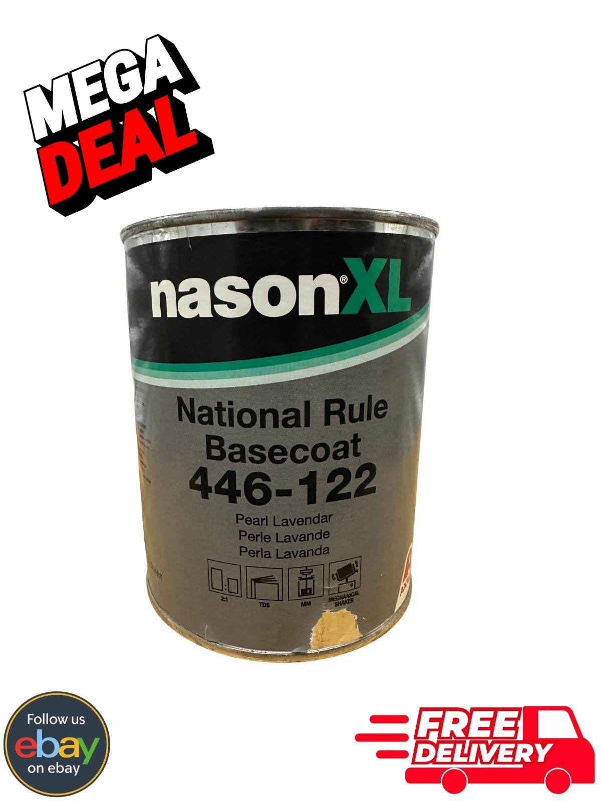 Axalta Nason XL 446-122 National Rule Basecoat Pearl Lavender Quart