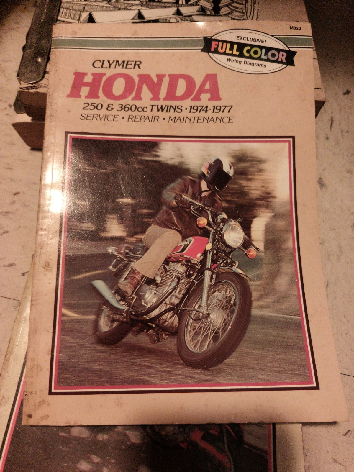 vintage 1974-1977 clymer Honda 250&360cc twins service&repair manual