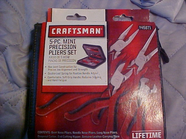 Craftsman Professional 5pc Precision Mini Precision Pliers Set 45671 BRAND NEW Craftsman Professional 5pc Precision Mini Precision Pliers Set 45671 BRAND NEW