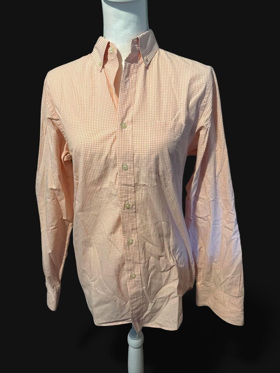 Y2k J.Crew Peach Gingham Button-Up Shirt size XS Y2k J.Crew Peach Gingham Button-Up Shirt size XS