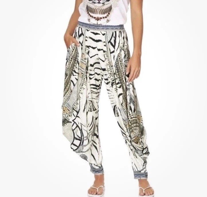 Camilla Franks ‘Wild Belle’ Jersey Drape Harem Pocket Pants Size XS Relaxed Camilla Franks ‘Wild Belle’ Jersey Drape Harem Pocket Pants Size XS Relaxed