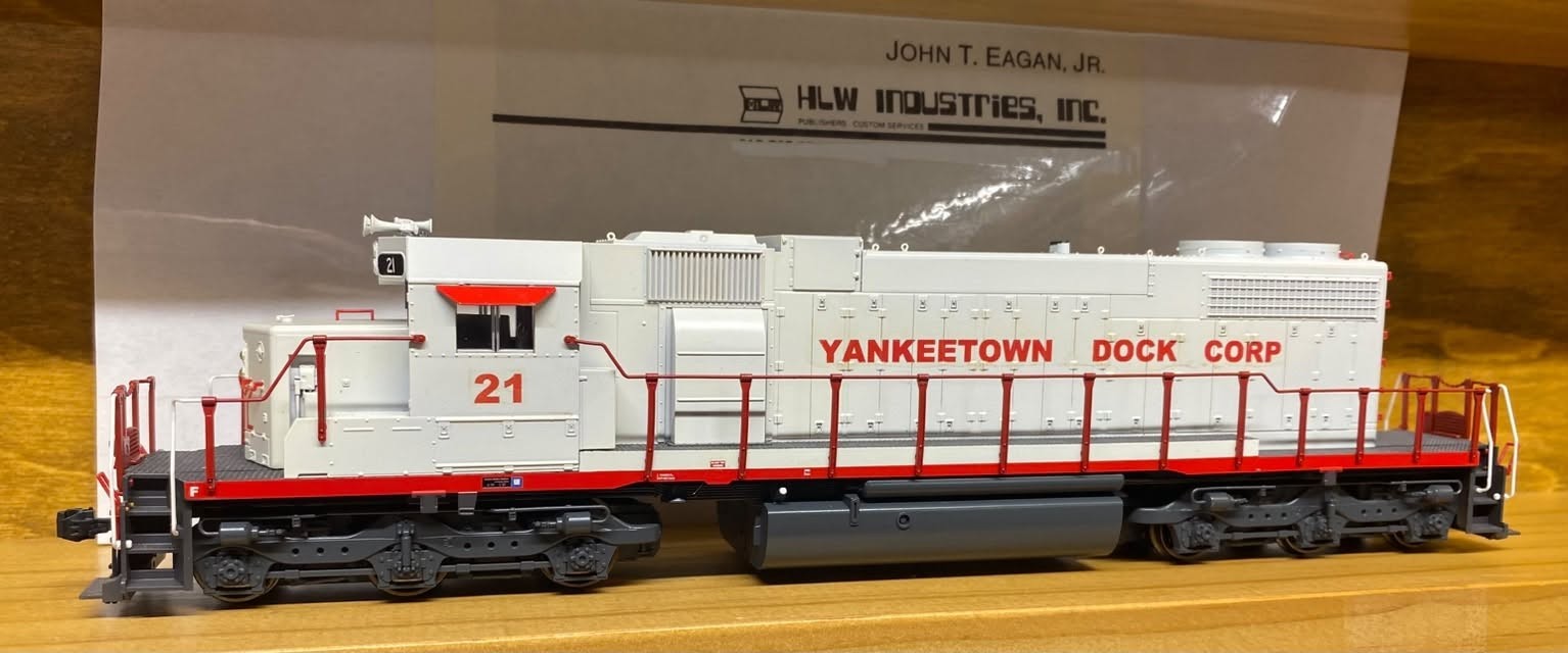 Kato SD38-2 Yankeetown Dock Corporation #21 Custom Paint/Decals HO Scale