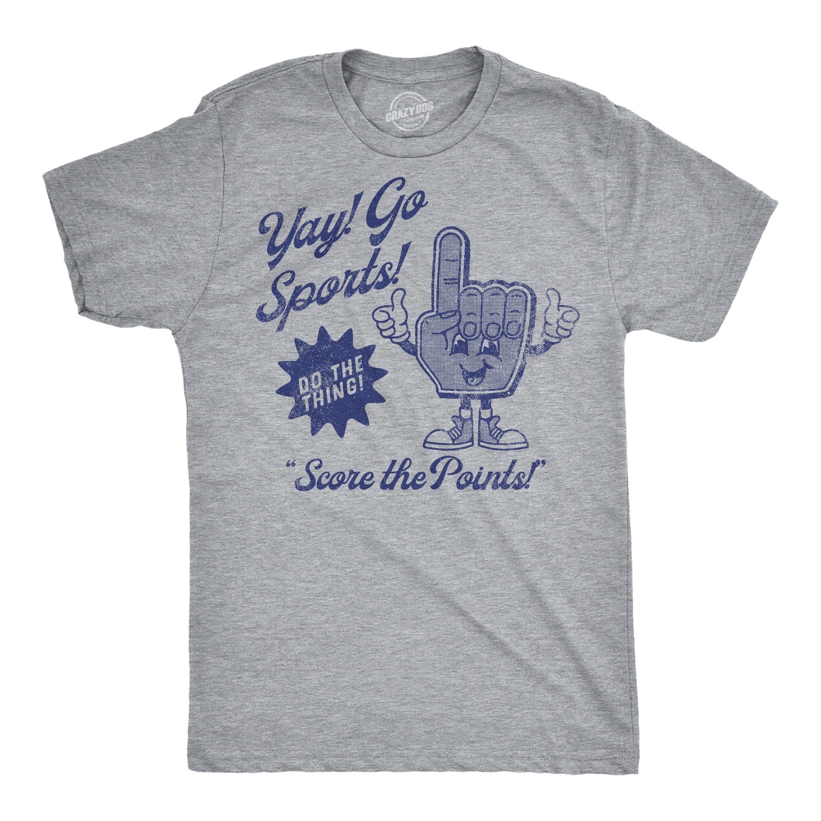 Mens Funny T Shirts Yay Go Sports Sarcastic Fan Graphic Sports Tee for Men