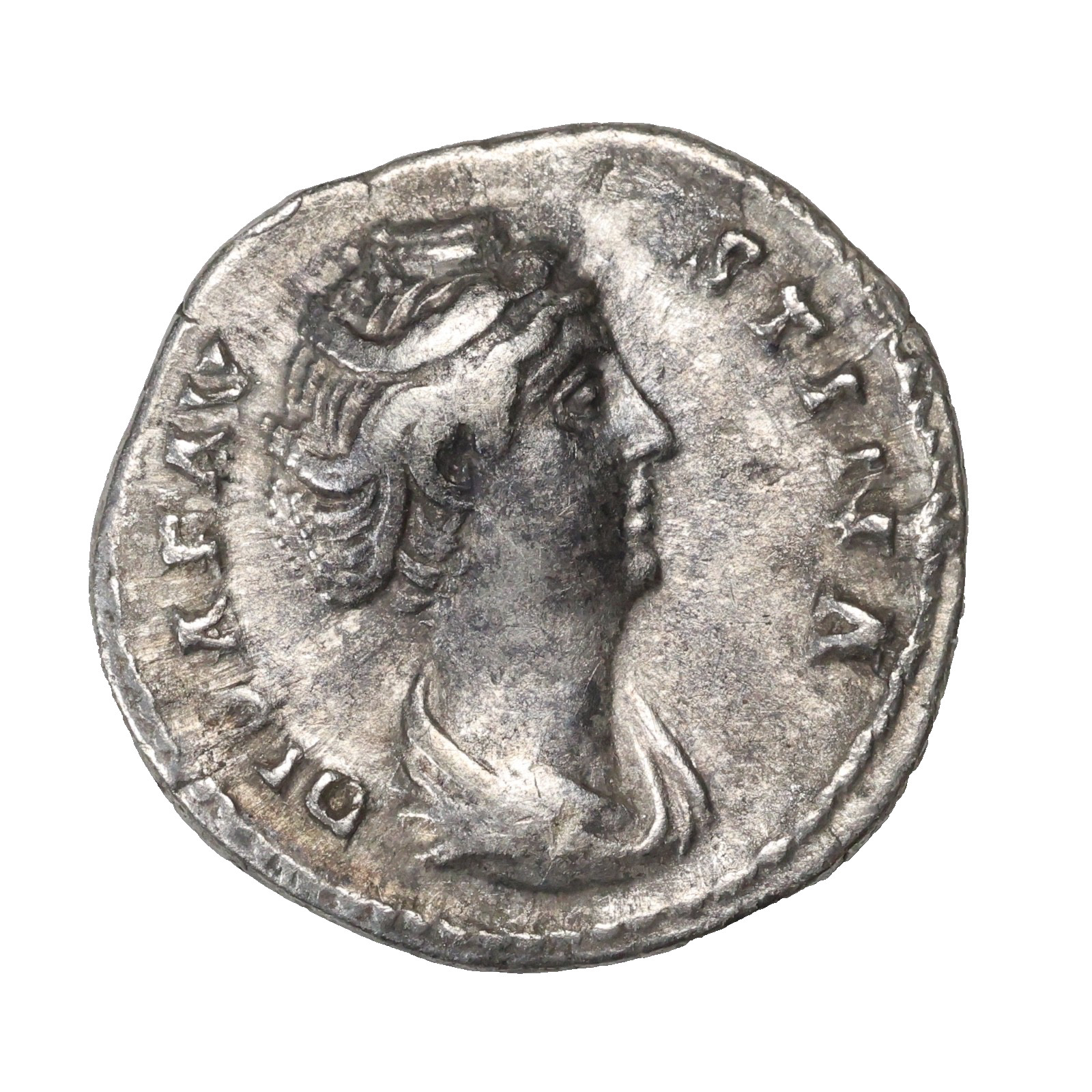 Diva Faustina Senior Died 140-141  AD Silver Denarius Ancient Roman Coin RIC.358