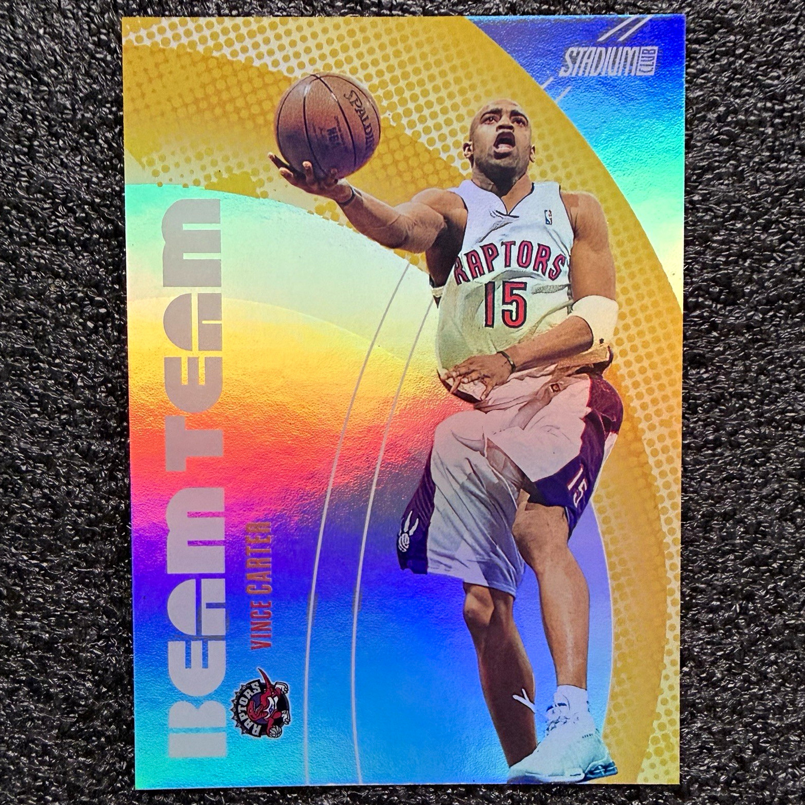 2001-02 Topps Stadium Club Beam Team Vince Carter #BT4 /500 Raptors