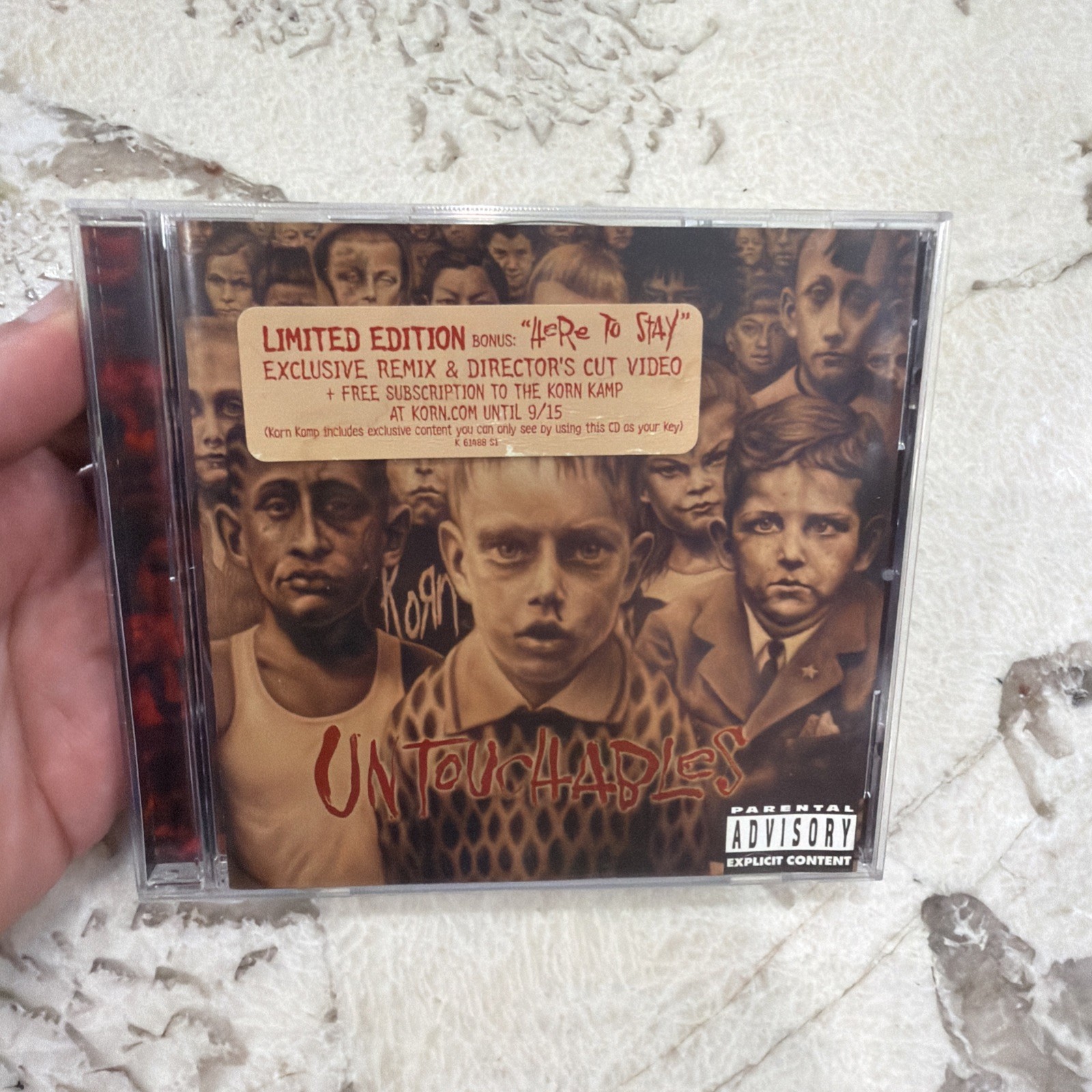 Korn - Untouchables 2002 CD Limited Edition + Bonus Remix & Video w/Hype Sticker