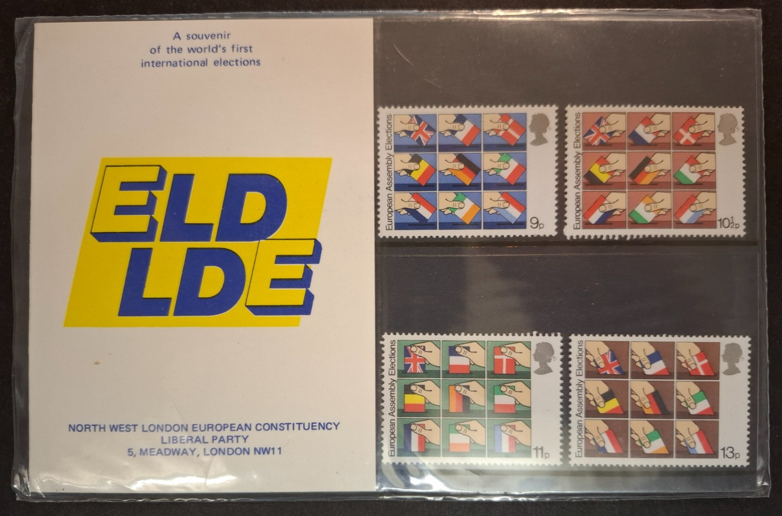 GB 1979 ELD LDE European Assembly Liberal Party Private Presentation Pack E246