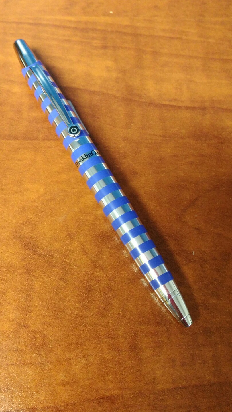 Franklin Covey Nantucket Aluminum with Cornflower Twist Ballpoint Pen