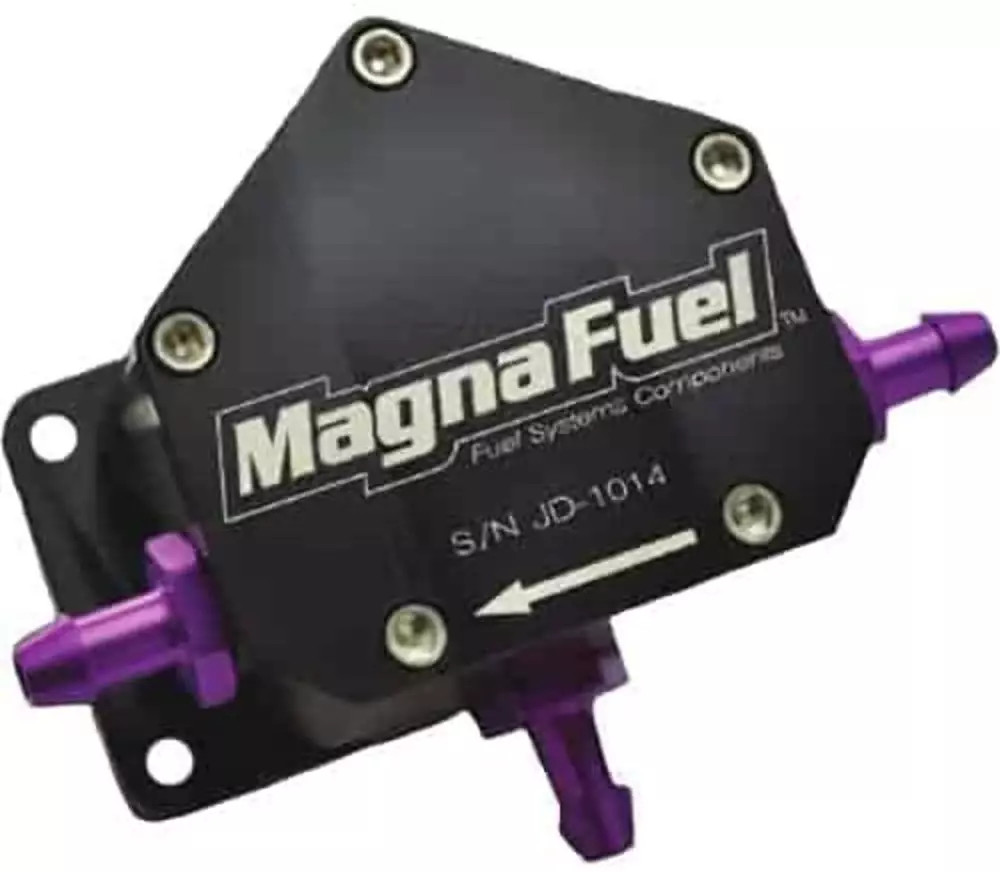 Magnafuel Fuel Pump 4000 Series 17 gph 64 lph Mechanical Hose Barb Inlet Outlet