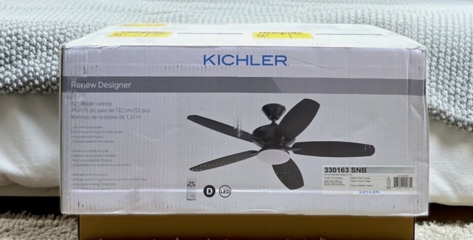 (NEW) Kichler 52 Inch Renew Patio Fan (NEW) Kichler 52 Inch Renew Patio Fan