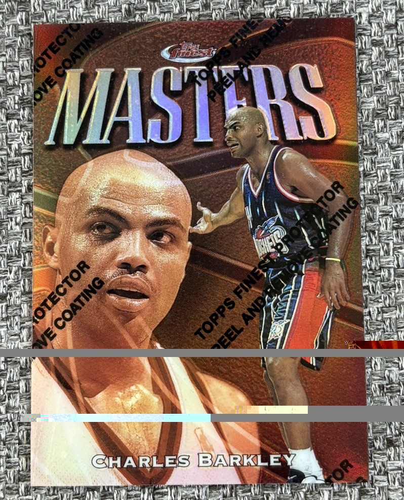 1997-98 Topps Finest - Common Bronze Charles Barkley #72 Refractor Ex-mt 1997-98 Topps Finest - Common Bronze Charles Barkley #72 Refractor Ex-mt