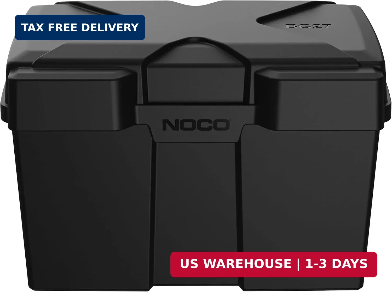 NOCO Snap-Top BG27 Battery Box, Group 27 12V Battery Box for Marine, Automotive,