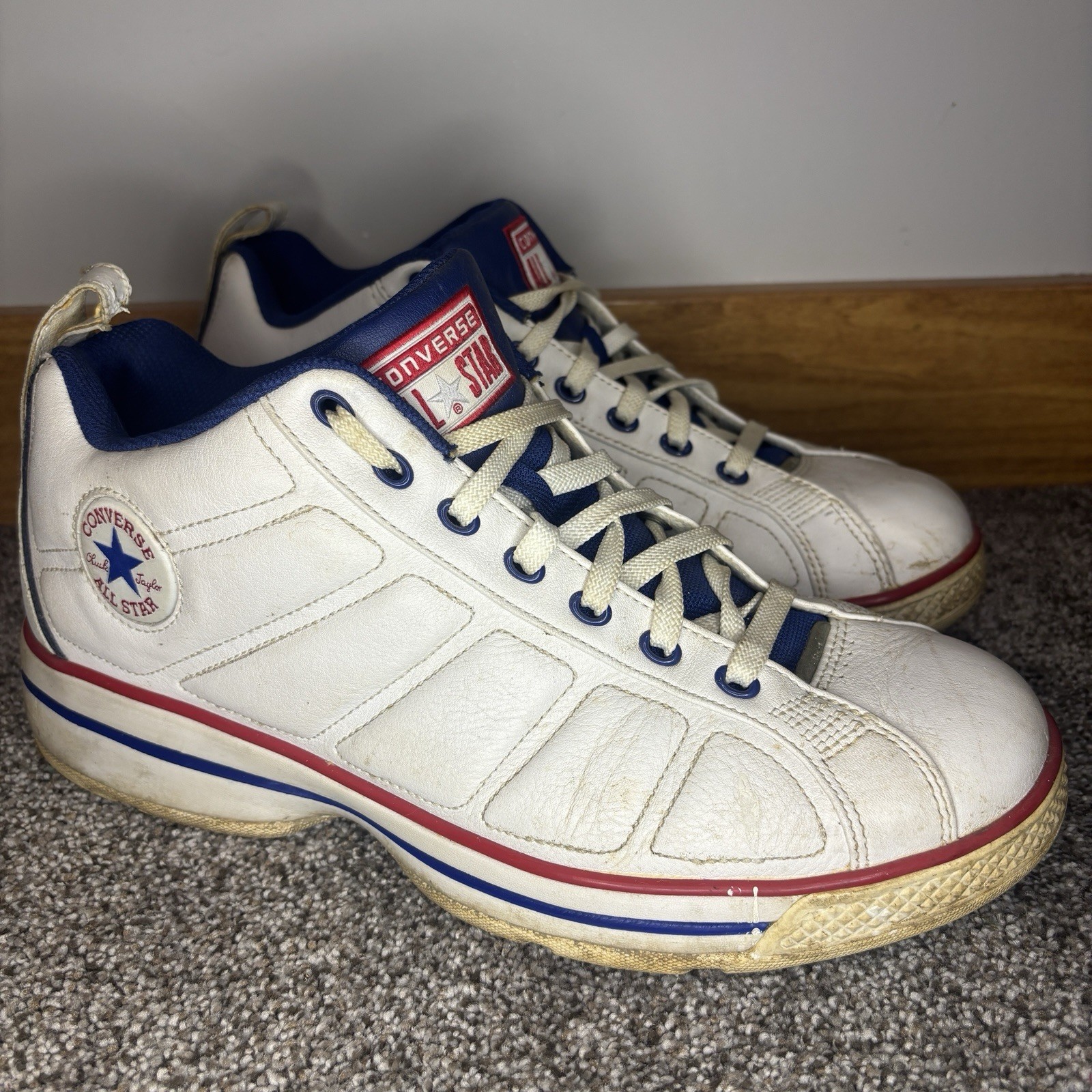 Vtg 2003/2004 Converse All Star 2K4 Icon Basketball Shoes Size 11.5 White 1K583