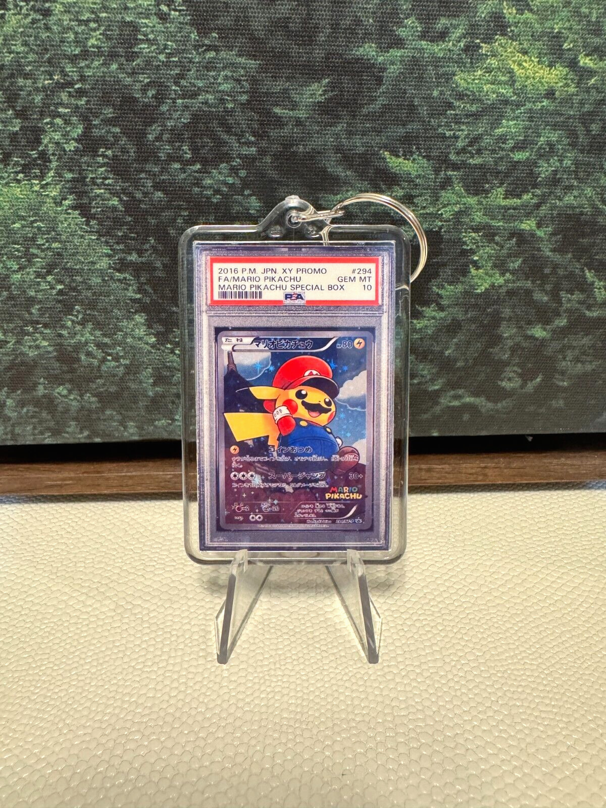 2016 Pokemon Japanese Mario Pikachu Special Box Gem Mint 10 Gift Keychain 2x3 🔥 2016 Pokemon Japanese Mario Pikachu Special Box Gem Mint 10 Gift Keychain 2x3 🔥