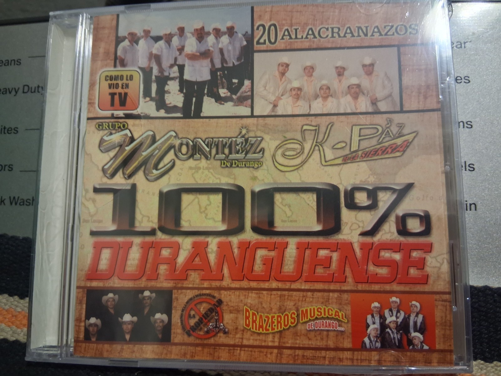 100% Duranguense CD MUY BUENA CONDICION K-PAZ DE LA SIERRA