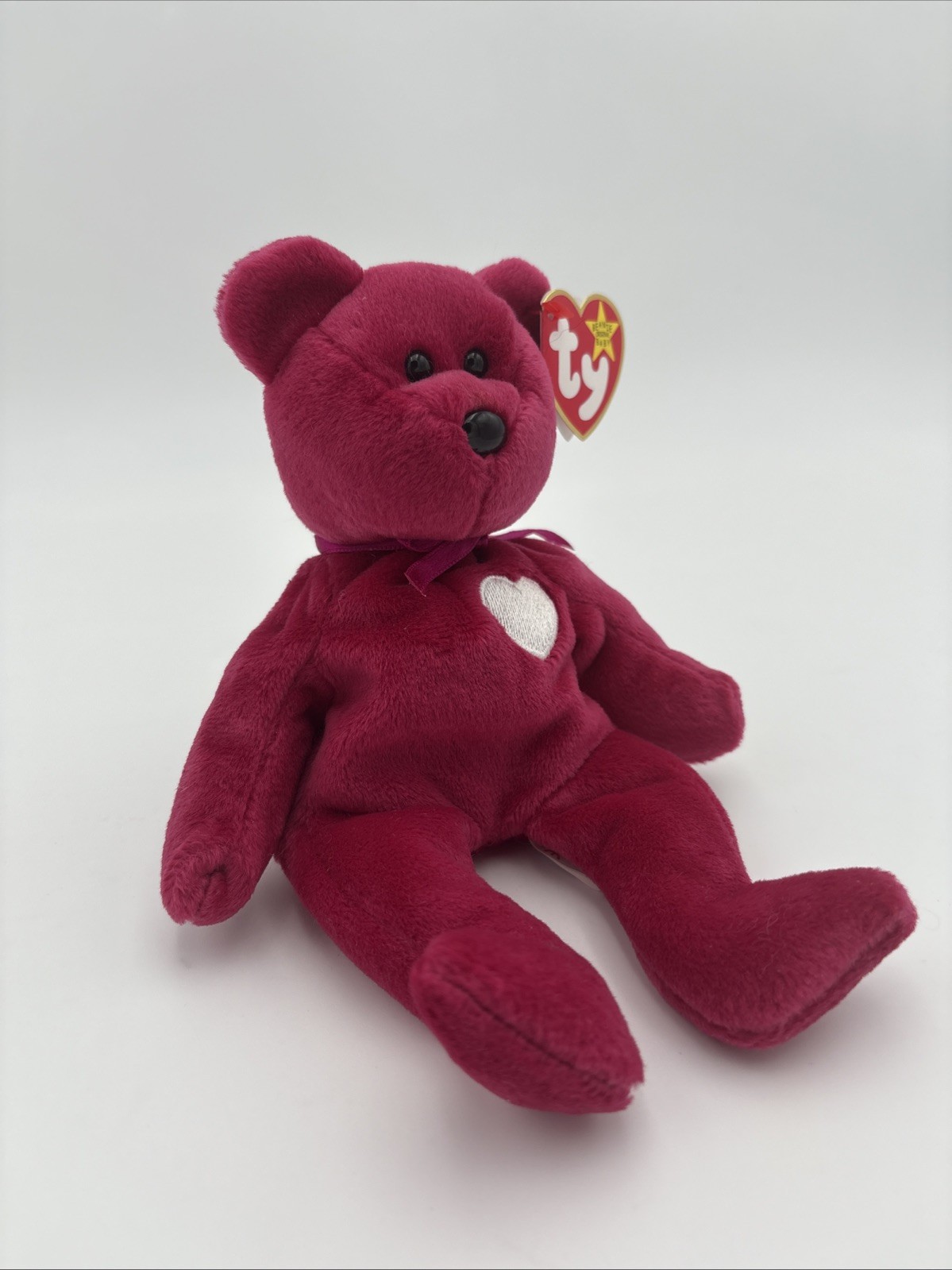 RARE W/ ERRORS Ty “Valentina” The Red Bear Beanie Baby-1998/1999 tags ❤️