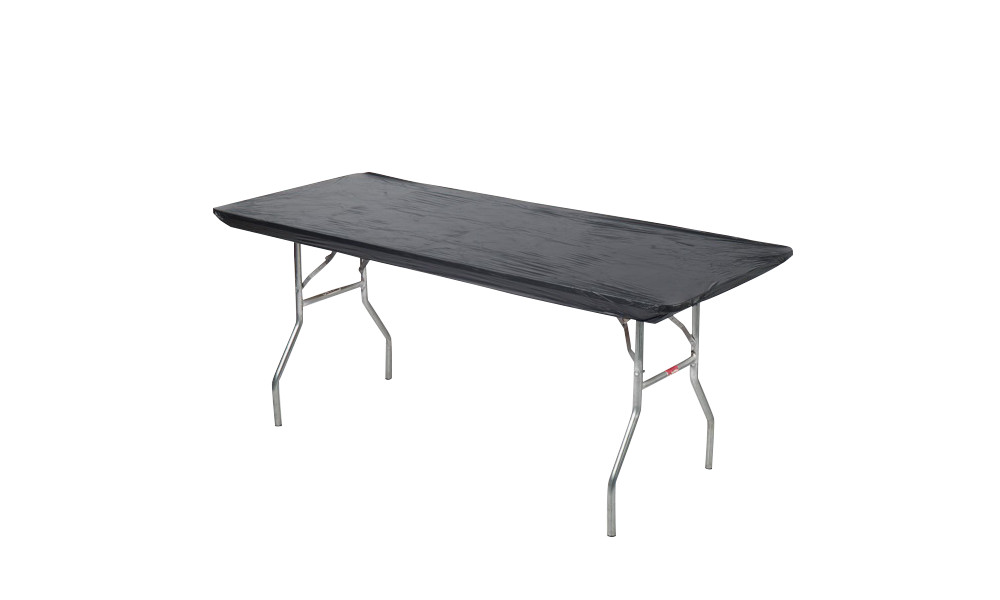 Kwik-Covers Rectangular Fitted Plastic Table Covers, 6\' x 30\