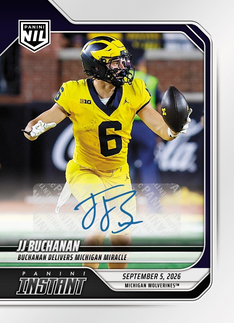 PRESALE JJ Buchanan - 2026 Panini Instant NIL College Football #1-JJB  /99 Auto