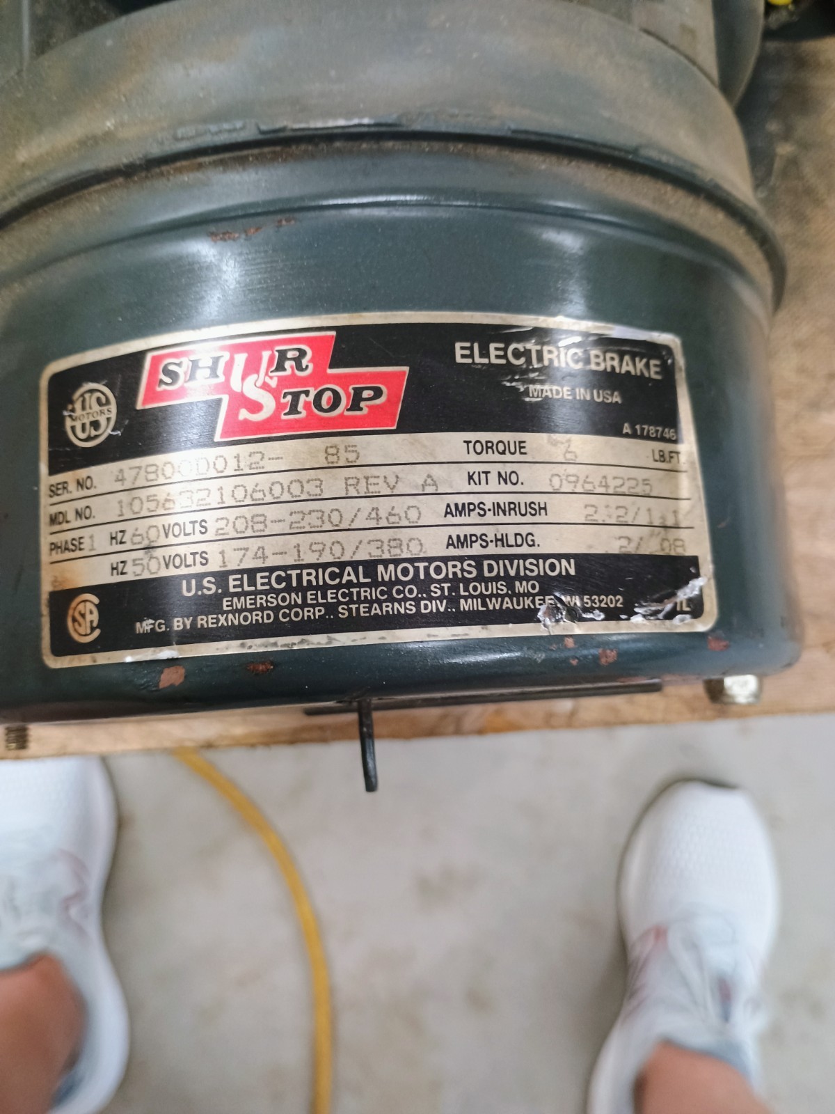 us electrical motor brake