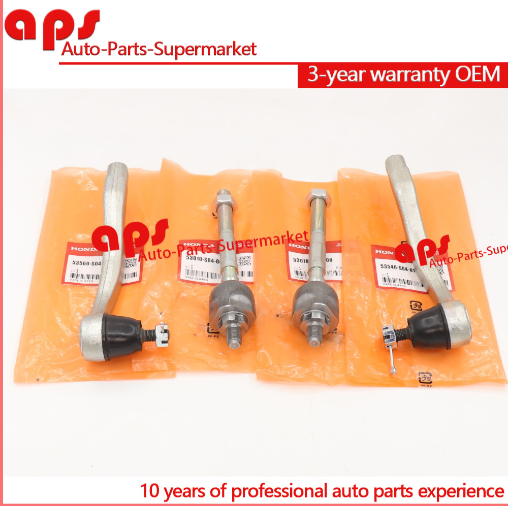 OEM 1 Set Inner Outer Tie Rod Steering Gear For 92-00 Honda Civic Acura Integra