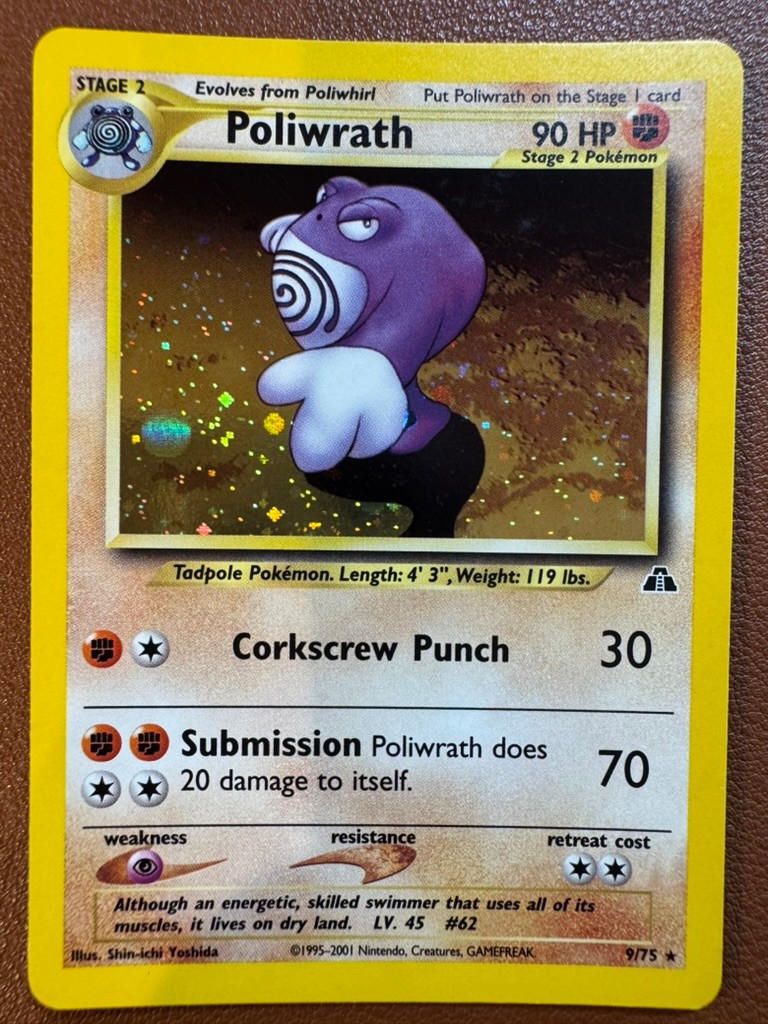 Poliwrath 9/75 Neo Discovery Holo