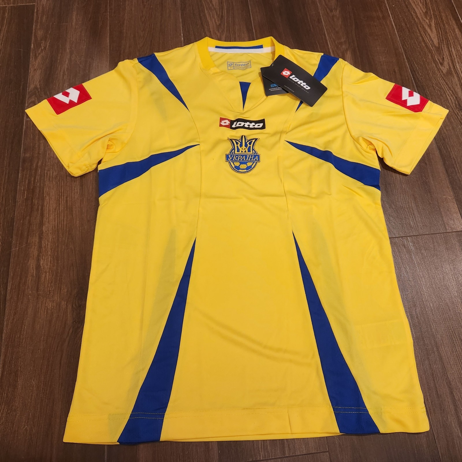 Ukraine National Football Team Home Jersey 06/07, BNWT, 100% Original Lotto