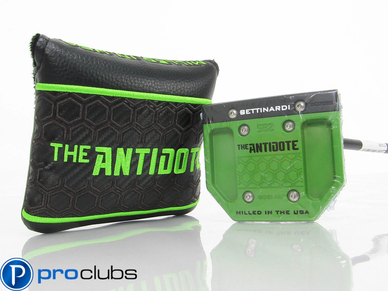 NEW BETTINARDI THE ANTIDOTE SB2 REMIX SOUR APPLE GREEN PUTTER w/HEADCOVER 519288