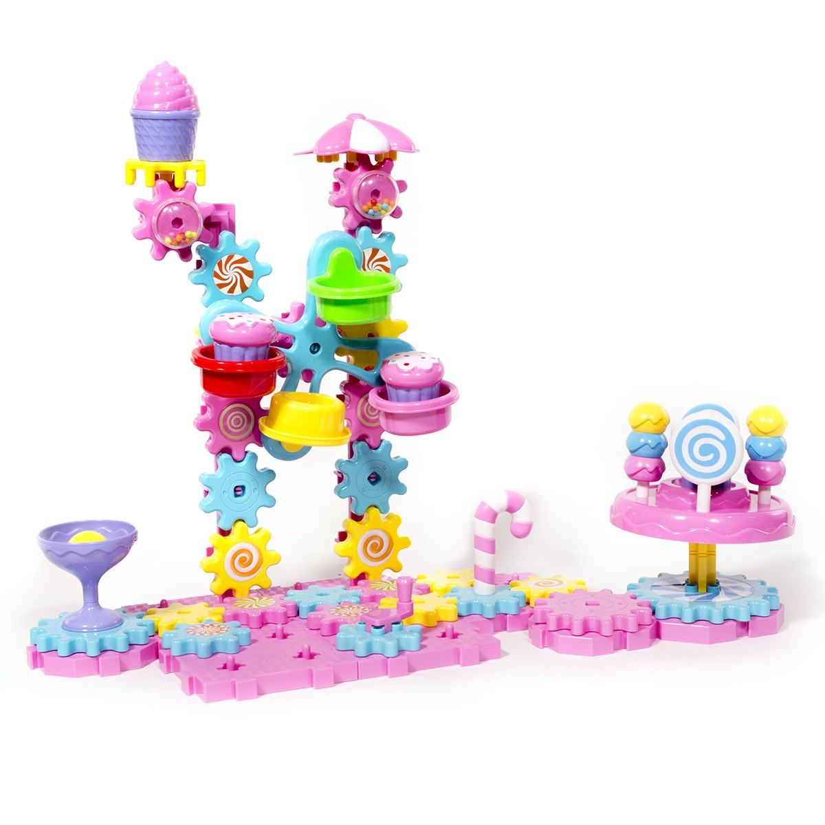 ihubdeal Kid Building Toy Gears Set Learning STEM Skill Resources Toy 93pc Set