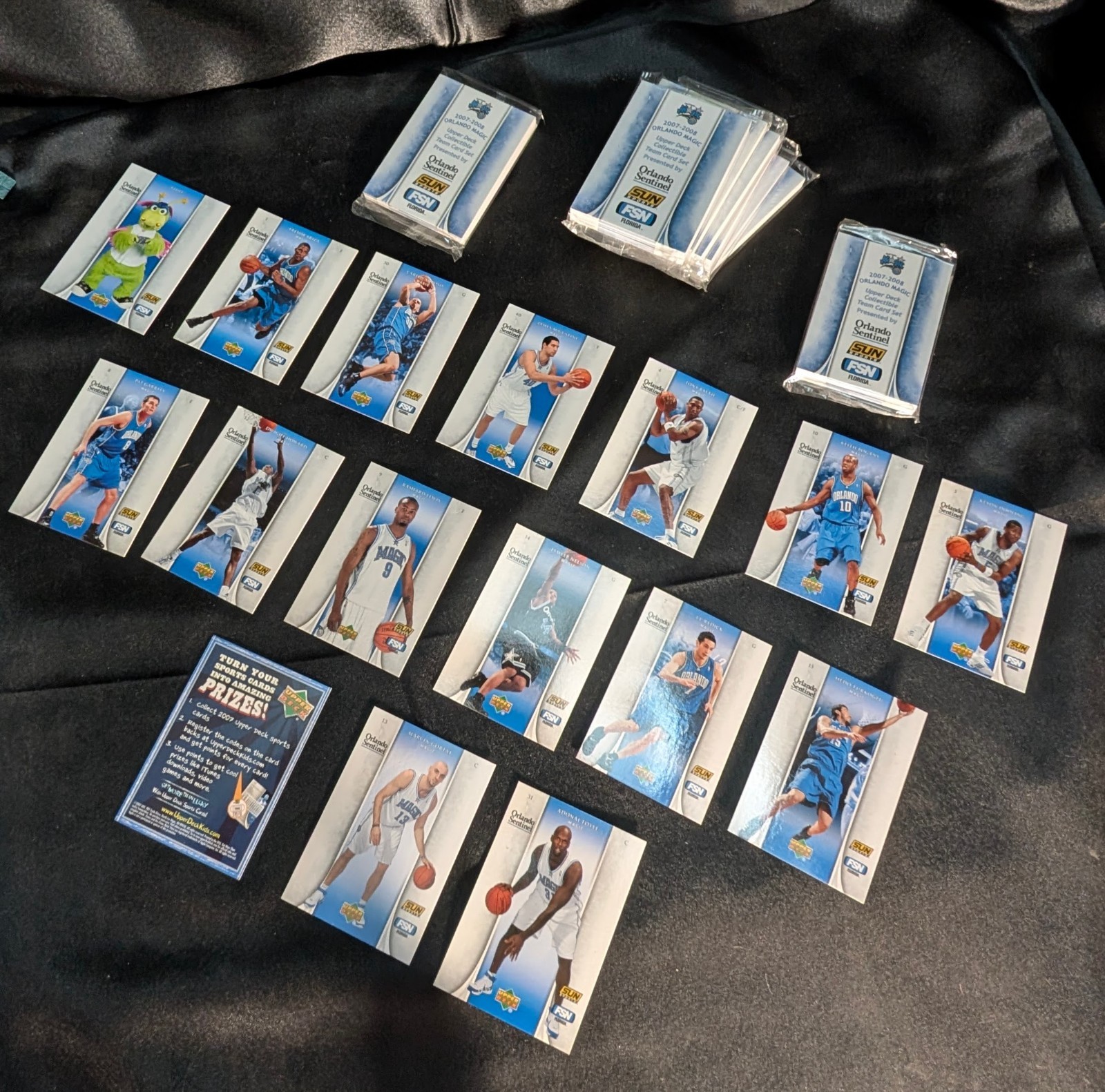 2007 Upper Deck SEALED OG Sentinel Sun FSN ORLANDO MAGIC Full Team Set w/STUFF