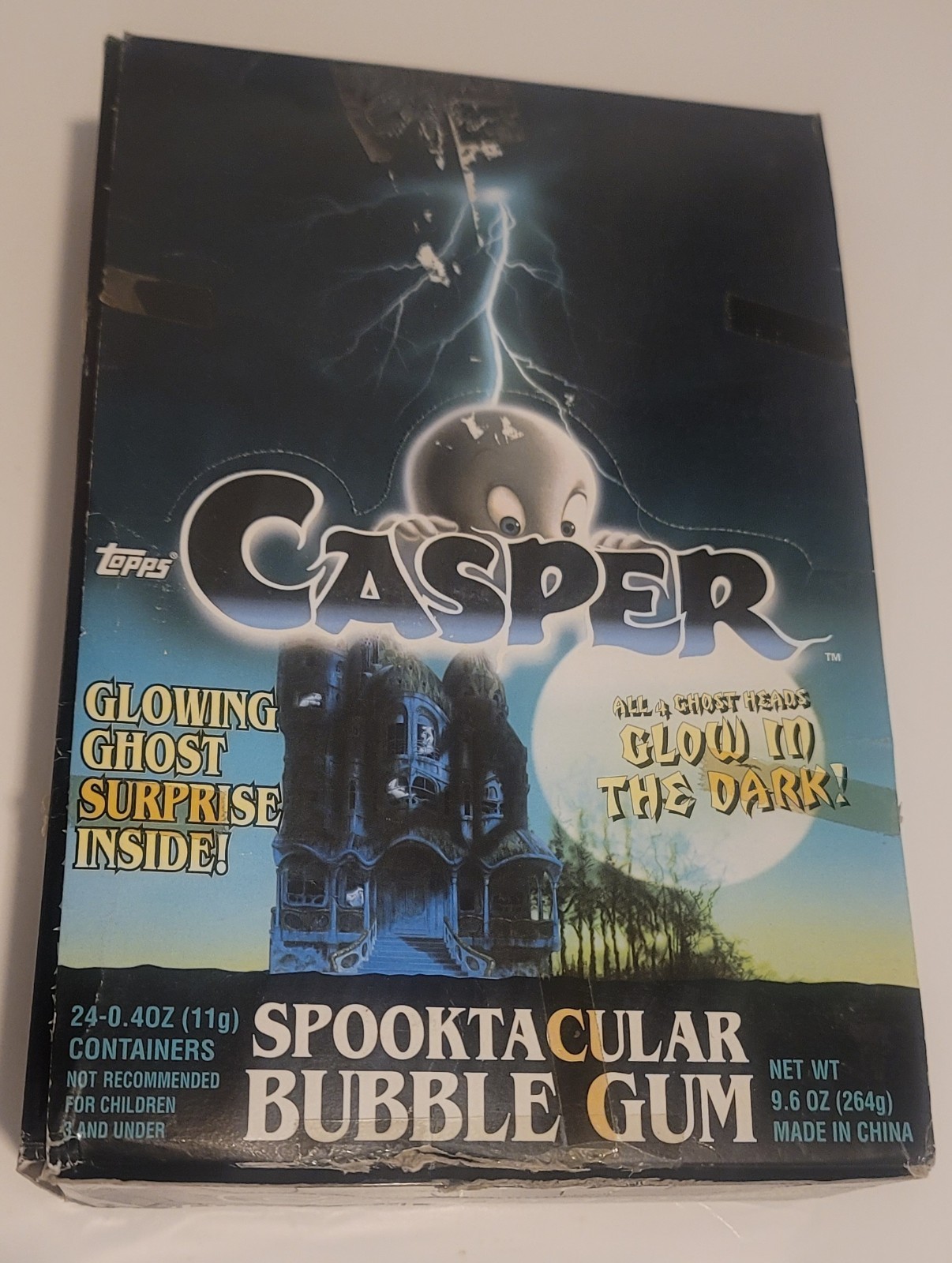 1995 TOPPS CANDY BUBBLE GUM CASPER SPOOKTACULAR BOX 24 FIGURES FILLED & SEALED