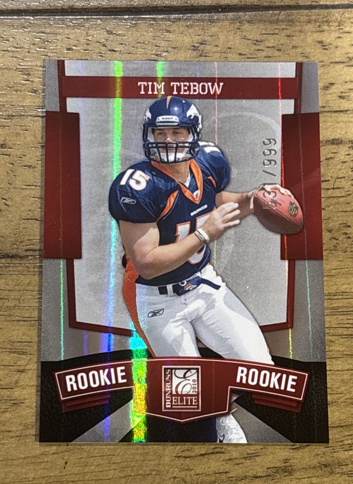 2010 Donruss Elite Tim Tebow #126 531/999 Rookie Broncos Gators