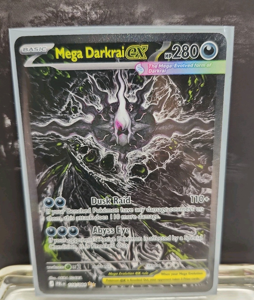 Mega Darkrai ex 116/084 Special Illustration Rare ME05 Pitch Black Pokémon NM