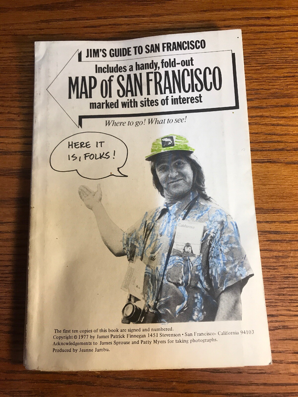 Vintage Jim’s Guide To San Francisco Foldout Photo Book RARE James Finnegan