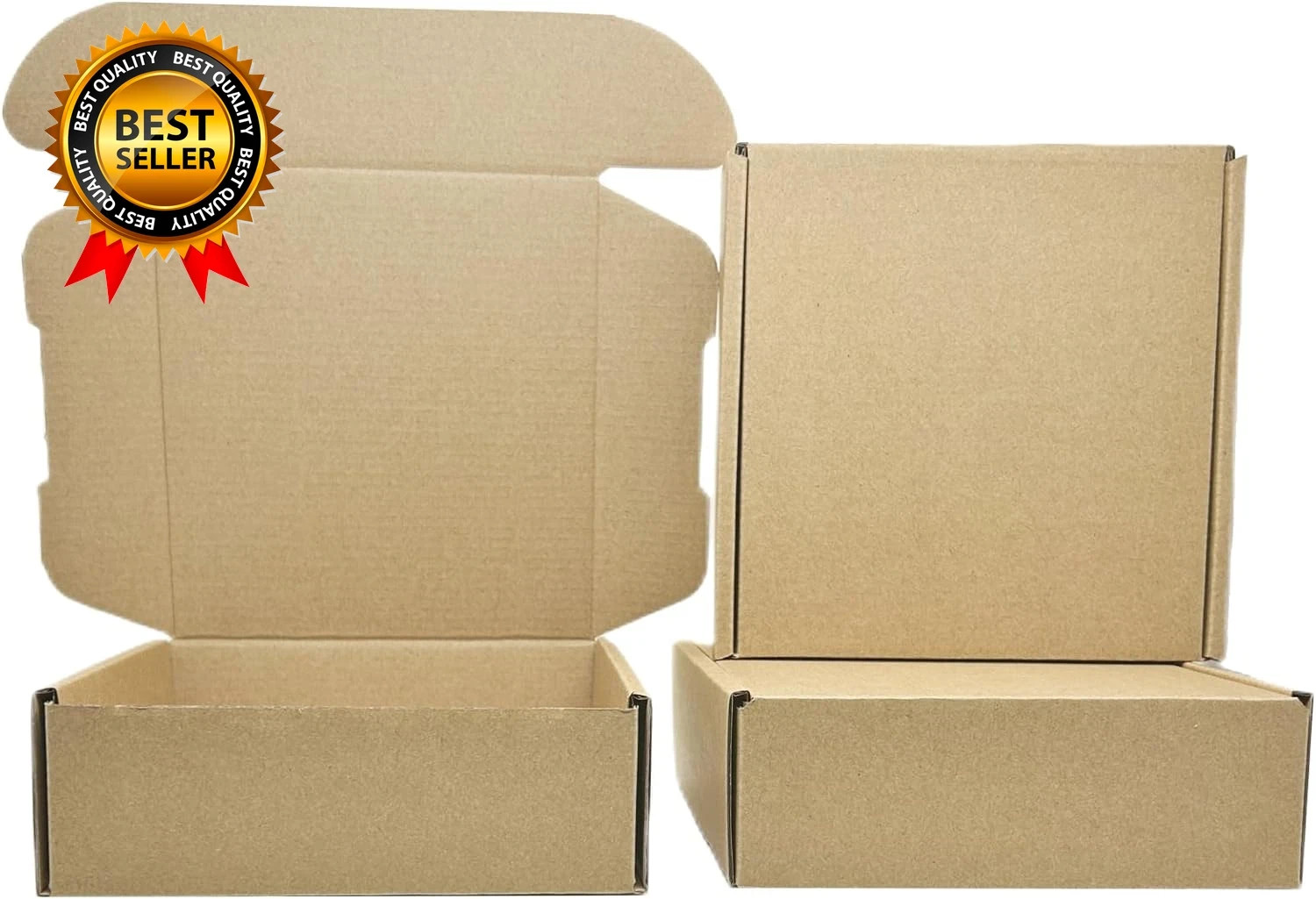6 X 6 X 2 Inches Small Shipping Boxes 50 Pack Corrugated Cardboard Packaging