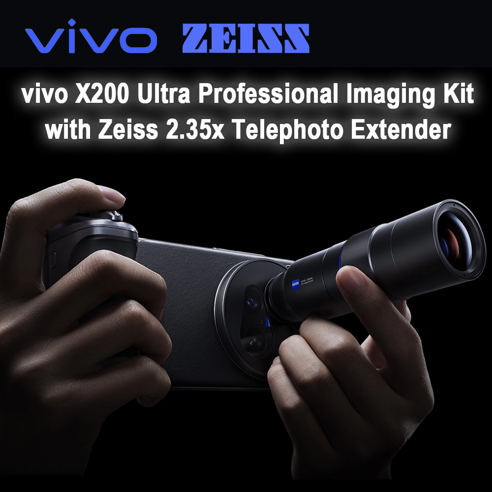 vivo X200 Ultra Zeiss 2.35x Telephoto Extender Professional Imaging Kit (Gray)