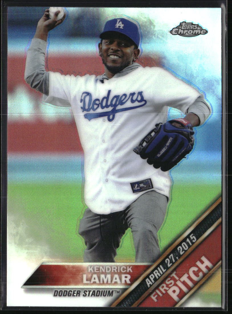 2016 Topps Chrome #FPC-20 Kendrick Lamar First Pitch
