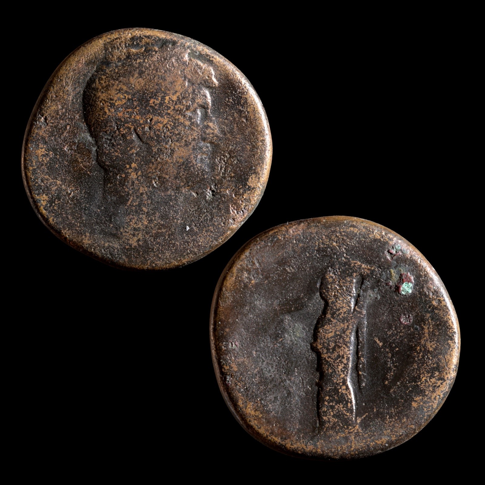 Hadrian AE Sestertius Ancient Roman Bronze Coin Hadrian AE Sestertius Ancient Roman Bronze Coin