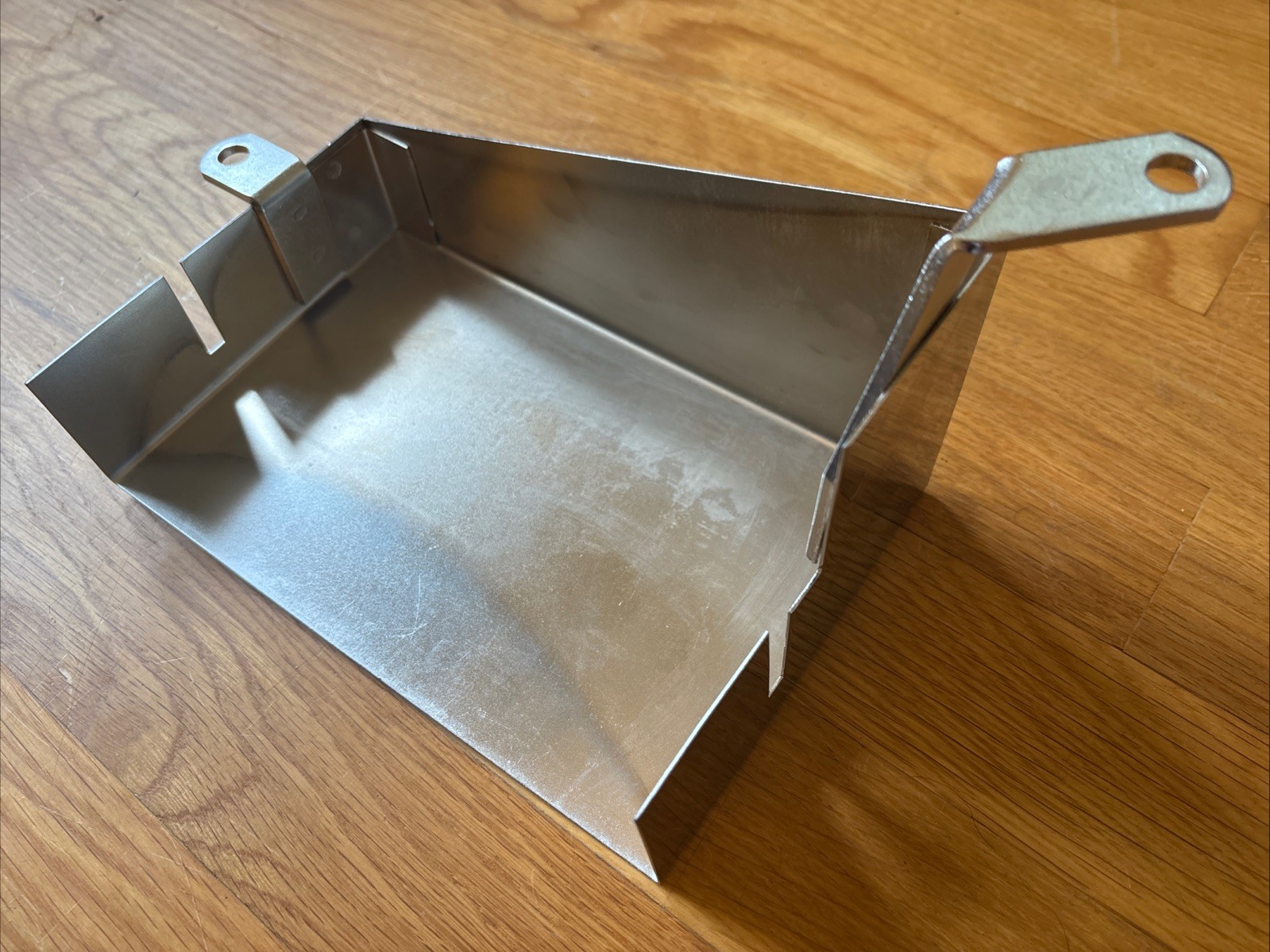 NOS Vintage Chrome Battery Box Cover Tray Holder For Harley Davidson Shovelhead NOS Vintage Chrome Battery Box Cover Tray Holder For Harley Davidson Shovelhead