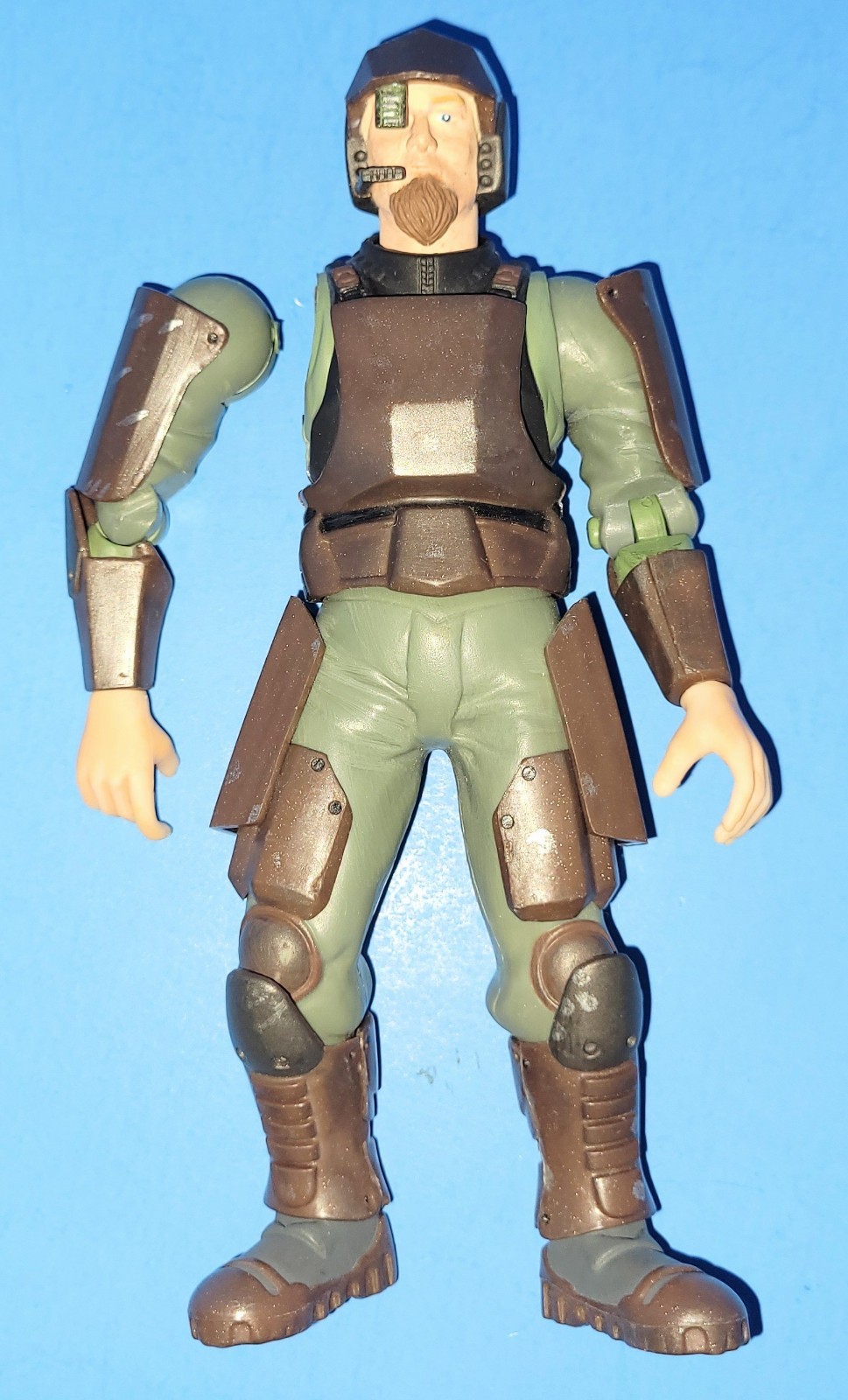 Halo CE Joyride Studios Series 3 UNSC Green Marine Action Figure 2003 Broken Arm