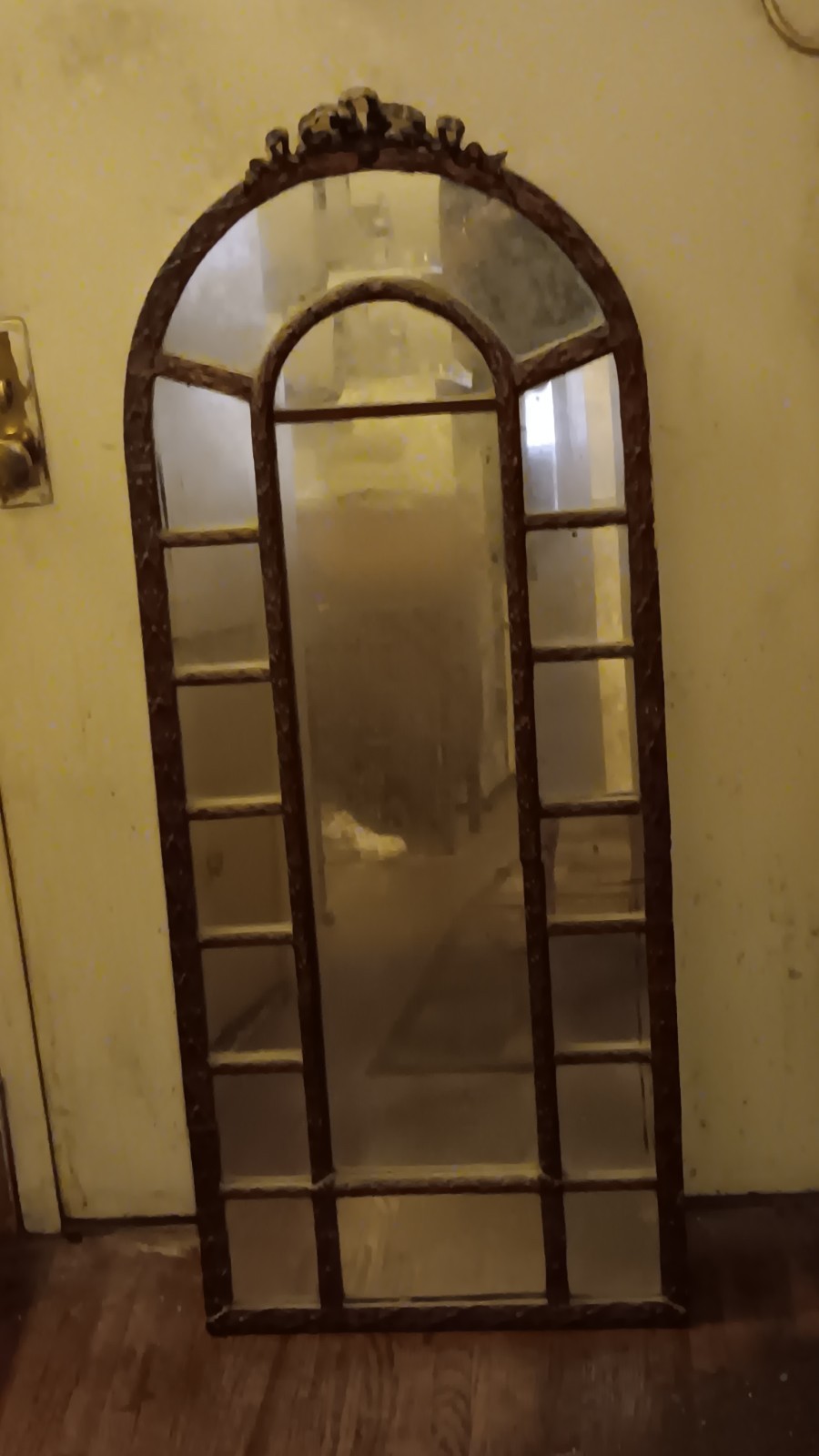 ART DECO CATHEDRAL MIRROR CIRCA EARLY 1900s