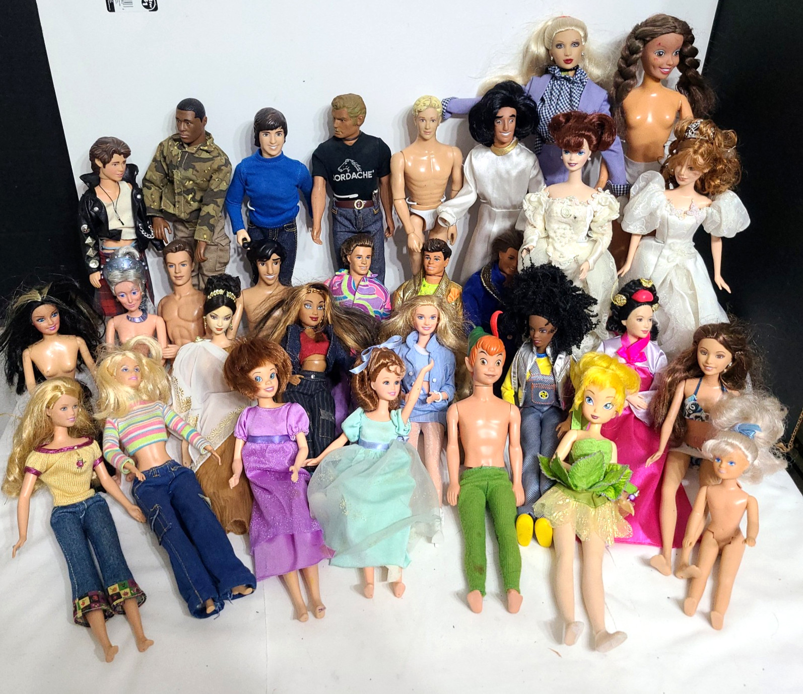 Huge Lot Barbie Ken Skipper Fashion Dolls