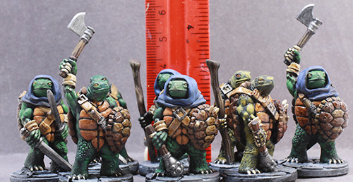 Hand Painted Dungeons and Dragons Crypt Classic Band of Turtle Warriors set of 8